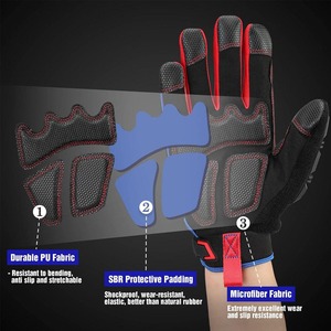 Anti-Wrinkle Fashion <b>Leather</b> Full Finger Touchscreen Driving Gloves Non-Slip Top Trending High Quality Breathable Waterproof - Product Image 5