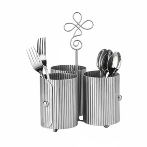 Metal Heavy Duty Rust Resistant Utensil Holder Rectangular Standing <b>Kitchen</b> <b>Storage</b> <b>Rack</b> Multifunctional Minimalist Stackable - Product Image 3