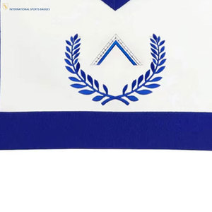 Custom Embroidered Masonic Regalia Apron <b>Sew</b>-On Safety <b>Pin</b> Lambskin Material High Quality Stitching Comfortable Wear Refined - Product Image 3