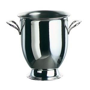 ตู้แช่ไวน์แบบตั้งโต๊ะสแตนเลสหรูหรา พร้อมหูจับด้านข้างแบบแกะสลัก ขาตั้งสีเงินพรีเมียมสำหรับแชมเปญ - Product Image 2