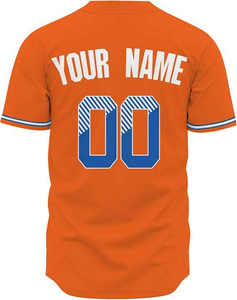 Maillot de baseball respirant de haute qualité pour hommes, séchage rapide, nouveau design tendance, impression personnalisée du nom/du numéro - Product Image 6