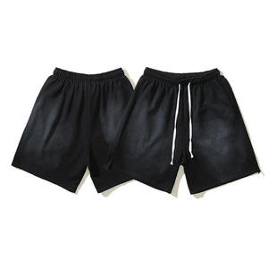 High Quality Mens Acid Washed Shorts Custom Color Blank Soft Cotton Blend Streetwear Casual Shorts Bulk Supply - Product Image 2