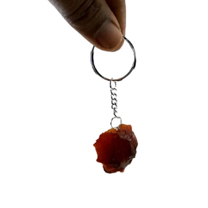 High quality Crystal Keychain Red Carnelian Rough <b>Key</b> Chine Natural Stone <b>Key</b> <b>Holder</b> Gifts for Women <b>Key</b> <b>Chain</b> wholesale - Product Image 2