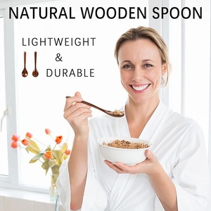 Cuchara de Té de Madera Hecha a Mano, Acabado Liso de Grado Alimenticio, Cuchara para Café, Té y Azúcar, Accesorios de Cocina Ecológicos - Product Image 2