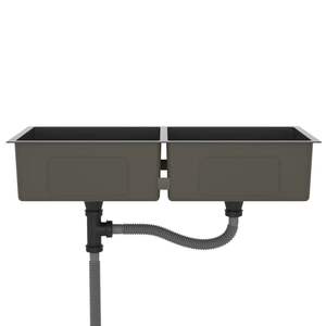 Fregadero de Cocina Hecho a Mano de Acero Inoxidable Negro - Product Image 4