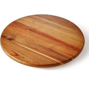 Plateau tournant de comptoir en bois pour cuisine, support de présentation et de rangement pour casseroles, Lazy Susan - Product Image 1