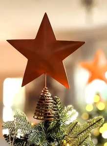 Décoration de Noël moderne en métal en forme de lune, avec LED blanc chaud, pour arbre de Noël, ornement sur pied pour sapin d'intérieur - Product Image 4