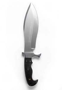 Cuchillo Utilitario de Hoja Fija Personalizado, Acero Inoxidable Pulido a Espejo, Mango de Micarta Negra, Herramienta de Corte para Exteriores - Product Image 3