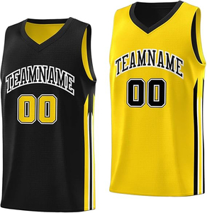 Venta al por Mayor de Camisetas de Baloncesto Sublimadas Personalizadas para Adultos con Bordado, Colores y Nombres de Equipos Personalizados, Precio Económico, OEM - Product Image 5