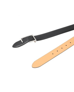 Ceintures en jean personnalisées pour hommes avec logo OEM, vente en gros, nouvelle collection 2026, ceinture habillée élégante de haute qualité avec boucle à ardillon en cuir véritable pour hommes - Product Image 4