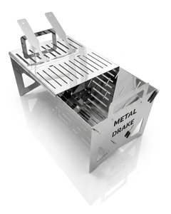 Barbecue portable pliable en acier inoxydable pour camping, pique-nique, cuisson en extérieur – Gril compact et robuste - Product Image 2