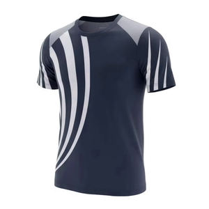 T-shirt de performance pour homme avec logo personnalisé, vert foncé, sublimé, haut d'entraînement athlétique respirant, séchage rapide, vêtement de sport, tee-shirt de course OEM - Product Image 3