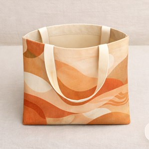 Hot Selling Style Reusable Shopping Grocery Daily Gift Geometric Pattern Canvas Tote <b>Bag</b> Durable Heavy Custom Cotton Tote <b>Bag</b> - Product Image 4