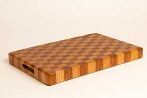 Tabla de cortar de madera de acacia de doble cara de primera calidad 2026 con ranura para jugos, hecha a mano, de madera maciza, para cortar y servir - Product Image 3