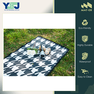 Hot Sale on Modern Design Waterproof and Easy to Clean Round Picnic/Beach Outdoor Carpets 100% Polypropylene Plastic <b>Roll</b> <b>Mat</b> - Product Image 3