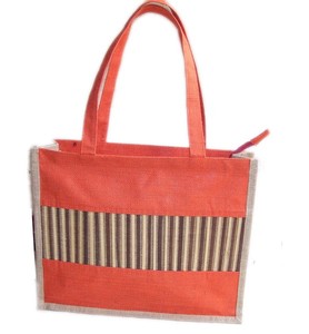 Sac à main en jute avec poignée en bambou, sac en jute, sac fourre-tout en jute avec tapis en bambou, sac à main en jute écologique - Product Image 3