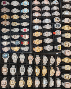 Colección de Relojes de Lujo con Moissanita, Estilo Diamante, en Plata, Oro y Oro Rosa, Diseño de Joyería - Product Image 1