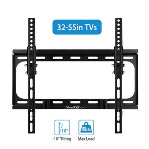Supporto da Parete per TV a Doppio Braccio con Funzione di Inclinazione VESA 400x400mm per TV da 32-55 Pollici Massima Compatibilità con Piatti e Supporti - Product Image 1