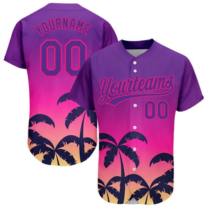 Maillot de baseball américain personnalisé de qualité supérieure avec votre nom, numéro, logo, patch brodé, style d'équipe, sublimation, taille plus, style urbain - Product Image 6