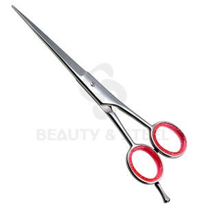 Professional Silver Hair Cutting Shears with Slim Blade Design Sharp <b>Edge</b> Barber Scissors for Precision Detailing - Product Image 3