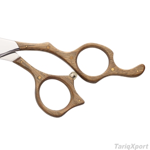 Tijeras Profesionales de Peluquería de 6 Pulgadas con Mango de Madera, Hoja Afilada de Acero Inoxidable, Herramienta para Cortar el Cabello - Product Image 2