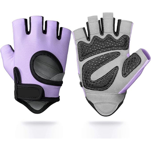 MADNI LEATHER INDUSTRIES PU Leather Half Finger Lace-Up Unisex Hand <b>Gloves</b> for <b>Weight</b> Lifting Gym Fitness Cross Training - Product Image 4