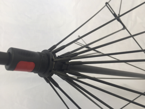 Parapluie de voiture inversé avec poignée de type C et armature à baleines - Product Image 4
