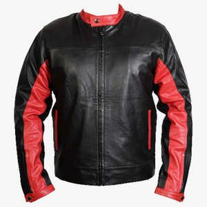 Trendy Soft <b>Men</b> Leather <b>Jacket</b> Daily Comfortable Durable Stylish Fashion Use <b>Lightweight</b> <b>Waterproof</b> Front <b>Men</b> Leather <b>jacket</b> - Product Image 1