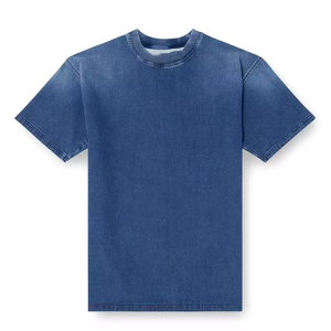 Camisetas Casuales de Algodón 100% de Alta Calidad para Hombre, Cuello Redondo Holgado, Anti-Pilling, Manga Corta de Verano, Tejido Sólido, Cuello en V Digital - Product Image 4