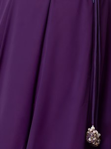Elegant Purple Cotton Lehenga Set <b>Sequin</b> Crop <b>Top</b> Layered Skirt Net Dupatta Ruffle Wedding Party Women Outfit - Product Image 3