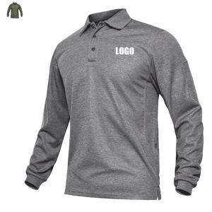 Camiseta de Golf Personalizada de Manga Larga, Tejida, Transpirable y de Alta Calidad para Hombre - Product Image 6