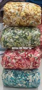 Tela de rayón con estampado de lámina metálica de tacto suave para todo tipo de estilos festivos, vestidos, blusas, trajes, saris, prendas étnicas de diseñador para mujer. - Product Image 4
