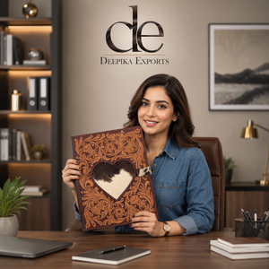 New Real Hand Tooled Carving Leather Business Planner <b>Portfolio</b> High Quality File <b>Folder</b> Document <b>Folder</b> Binder With Card Holder - Product Image 6