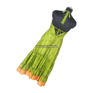 Compre en línea directamente del fabricante de vestidos de seda tipo sari para mujer, elegantes vestidos de noche sin mangas para damas. - Product Image 5