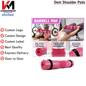 Gym Squat <b>Barbell</b> Pad Men Women Neck Shoulder Foam Cushion Bar Comfort Support OEM Supplier - Product Image 4