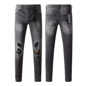 กางเกงยีนส์ทรงตรงผ้ายืดคุณภาพสูงแบรนด์แท้สำหรับผู้ชายจาก KSUBI รุ่น Medium Wash ทรงสลิมฟิต สไตล์ลำลอง - Product Image 3