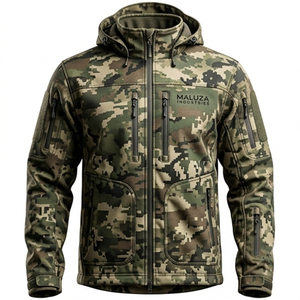 Custom Waterproof Softshell Camouflage Hunting <b>Summer</b> Outdoor Tactical <b>Jacket</b> Breathable Windproof Nylon Front Wholesale OEM - Product Image 1