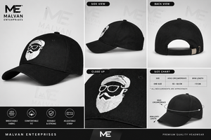 MALVAN ENTERPRISES CZ123 Nouvelle Casquette Snapback Noire pour Homme, Haute Qualité, Polyester Coton, Réglable, Tendance, Broderie 3D - Product Image 5