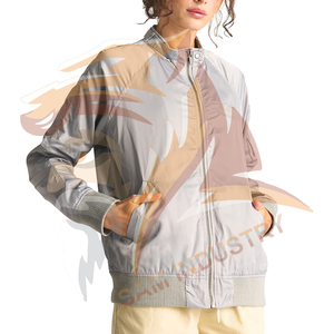 Solid Color High Street Fashion Casual <b>Women</b> Satin <b>Jacket</b> High Quality <b>Women's</b> Satin Polyester <b>Jacket</b> - Product Image 3