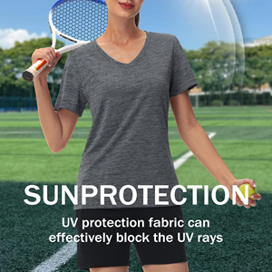 Wholesale Customized Logo Women Sports T <b>Shirts</b> High Stretch Fabric Female Active Wear Training Gear Clothing T <b>Shirts</b> - Product Image 4