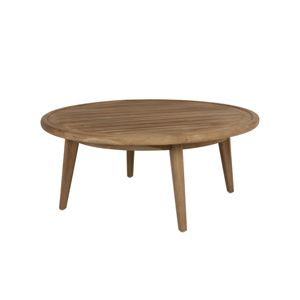 <b>Round</b> <b>Solid</b> <b>Wood</b> Durable Midcentury Modern <b>Dining</b> <b>Table</b> with Four Legs Stable Furniture - Product Image 1