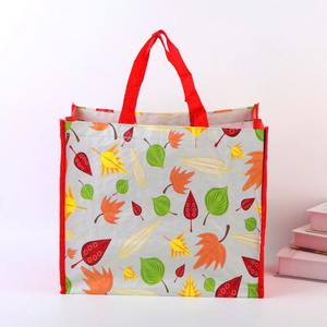 ผู้ผลิตเวียดนาม รับผลิตตามสั่ง กระเป๋าผ้า PP ทอเคลือบสี พิมพ์ลายได้ พกพาสะดวก กันน้ำ สำหรับจัดเก็บและบรรจุภัณฑ์ - Product Image 2