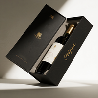 Cajas de Regalo Magnéticas de Cartón Rígido de Doble Puerta de Alta Gama Personalizadas para Bodas, para Whisky y Vino Tinto