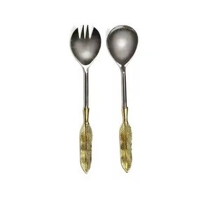 ชุดเสิร์ฟสลัดสแตนเลสหรูหราสำหรับบุฟเฟ่ต์และการเสิร์ฟในครัว - Product Image 3