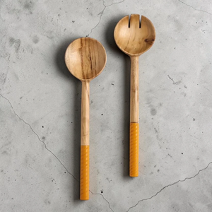 Handmade Best Polished Natural Acacia Wood Salad Server Set Eco-Friendly Microwave Oven <b>Safe</b> Dishwasher <b>Safe</b> <b>Antique</b> Wooden - Product Image 4