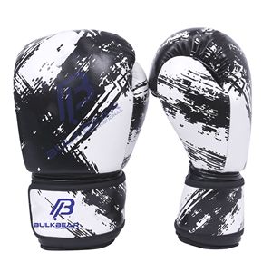 Custom Professional Boxing Gloves PU <b>Material</b> Waterproof Non-Slip Hook Loop Closure Boxing Fights Training Sparring Gloves - Product Image 1