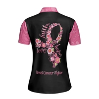 Polo de sensibilisation au cancer du sein en Polynésie, personnalisé, décontracté, à manches courtes, boutonné, vente directe