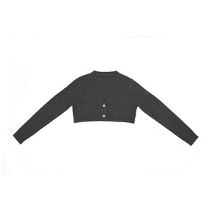 ODM OEM <b>Women's</b> High Collar <b>Cardigan</b> Custom Chinese Style Thin Knitted Weaving Loose Fitting Long Sleeves Autumn Season High - Product Image 1