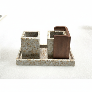 Ensemble de brûleur à bakhoor en résine et bois de qualité supérieure, finition polie, ensemble mabkhara pour Ramadan, Eid, vente chaude, ensemble mubkhar - Product Image 5