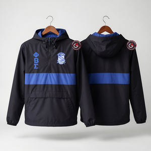 Phi Beta Sigma Impression Personnalisée Léger Coupe-Vent de Sport de Sororité et de Fraternité Veste Coupe-Vent Pour les Femmes - Product Image 1